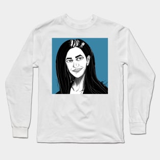 smart woman painting ecopop activism of feminism art Long Sleeve T-Shirt